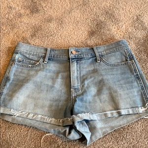 hollister high rise jean shorts